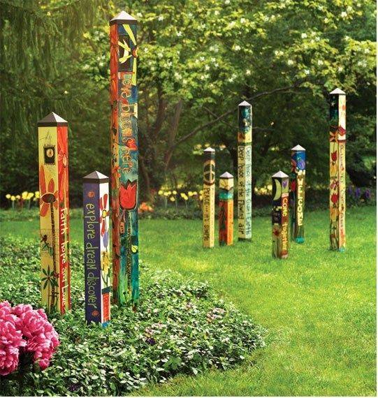 Wonderful Colorful Peace Poles Design Ideas