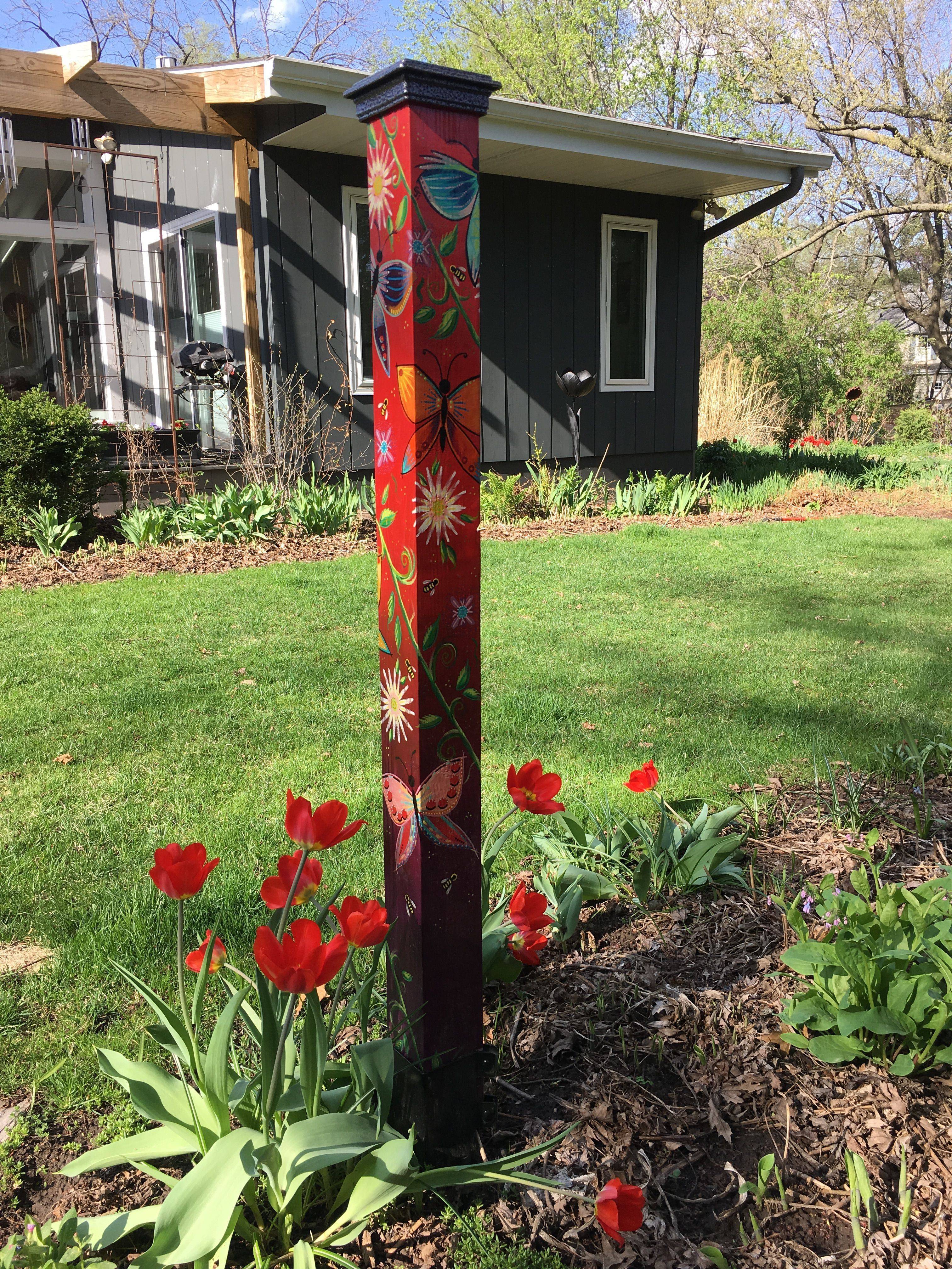 Colorful Peace Poles Design Ideas