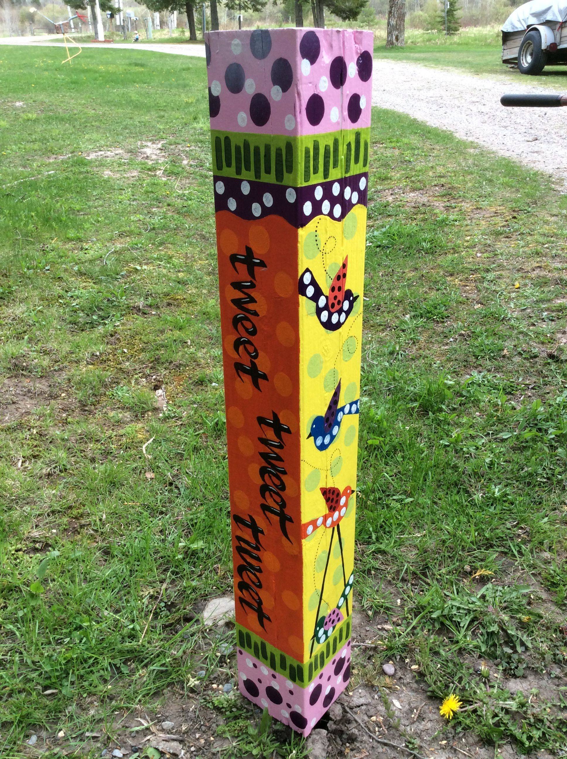 Good Colorful Peace Poles Design Ideas