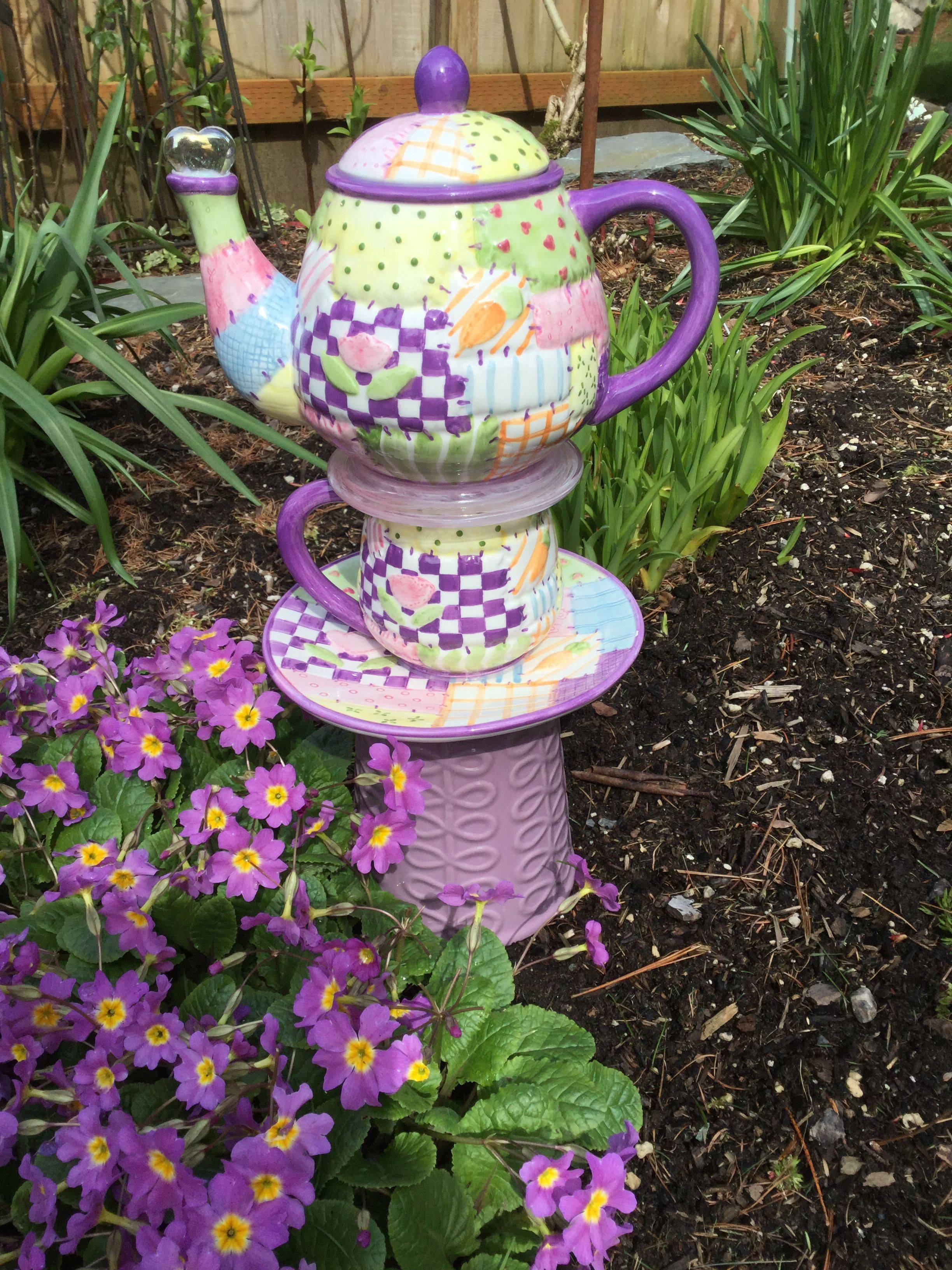 Teapot Totem Garden Art Crafts
