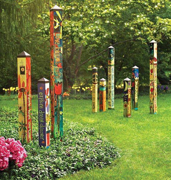 Peace Poles Painted Peace Art Poles