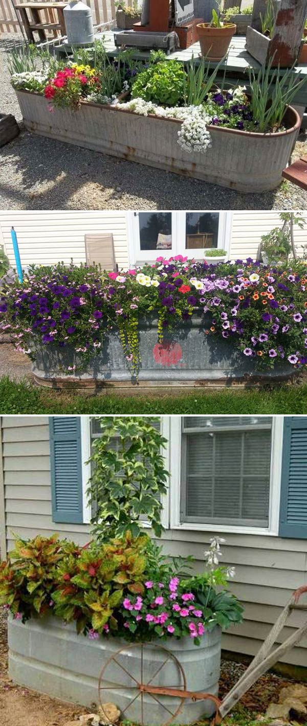 Fabulous Outdoor Wooden Planters Ideas