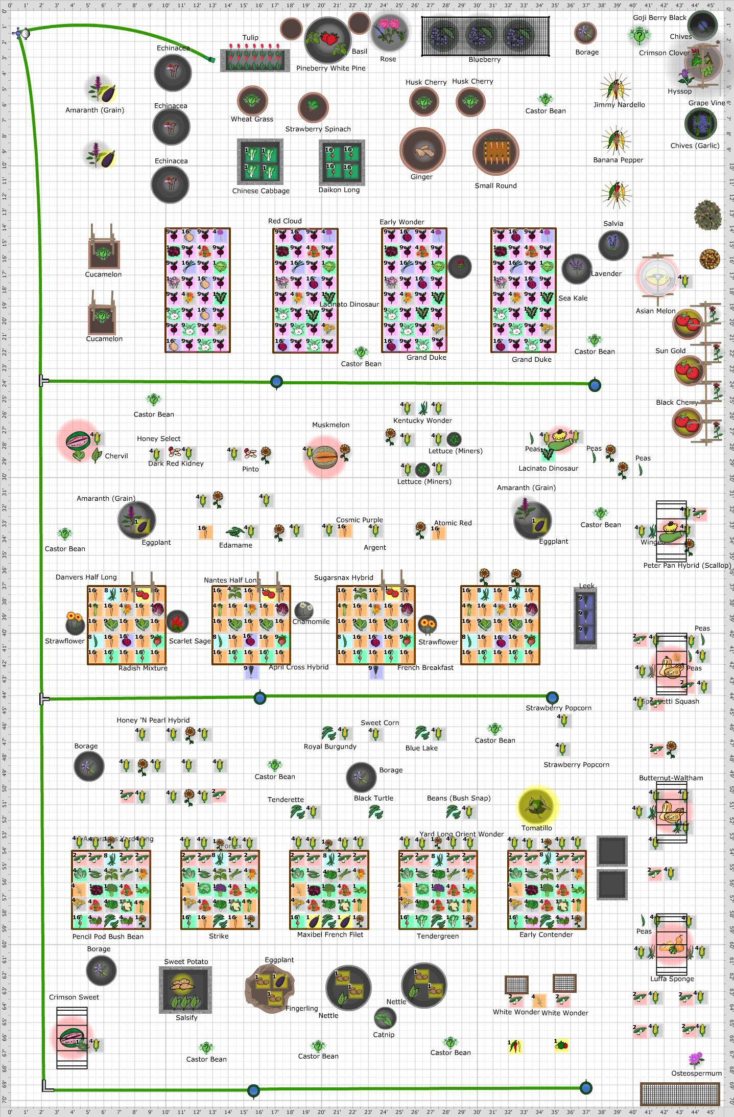 Garden Plan Monastery Garden