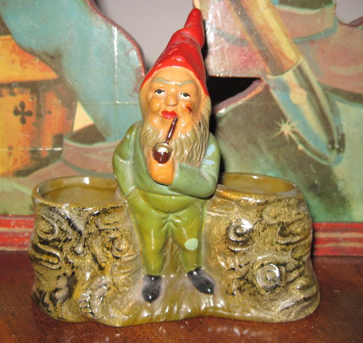 Workmen Garden Gnomes Vintage Carved Wood Effect Figurine Decor Gift