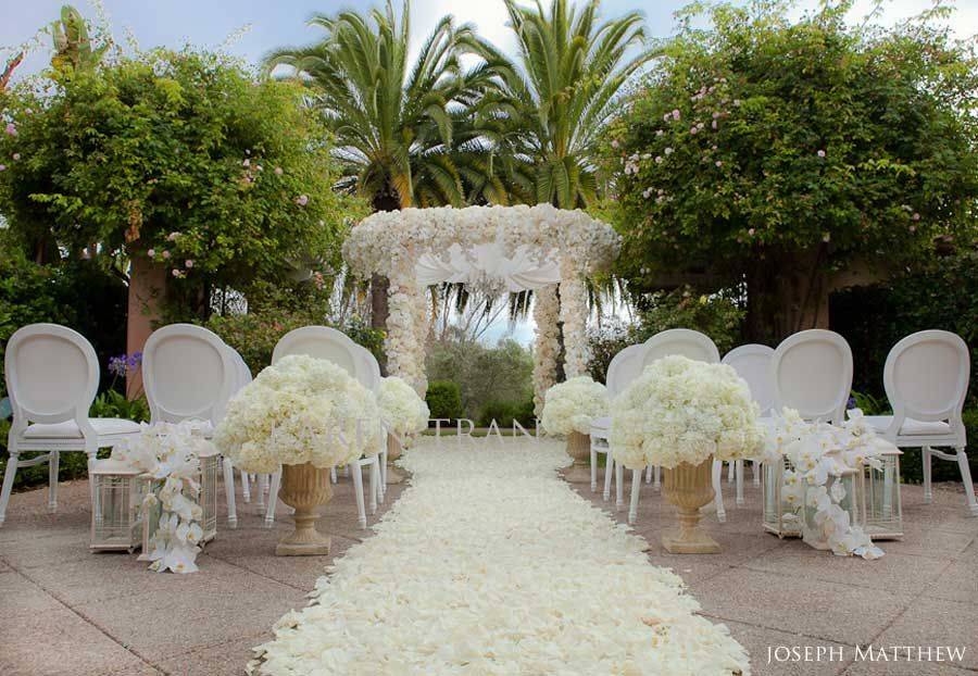 Familythemed Rose Garden Wedding Ceremony