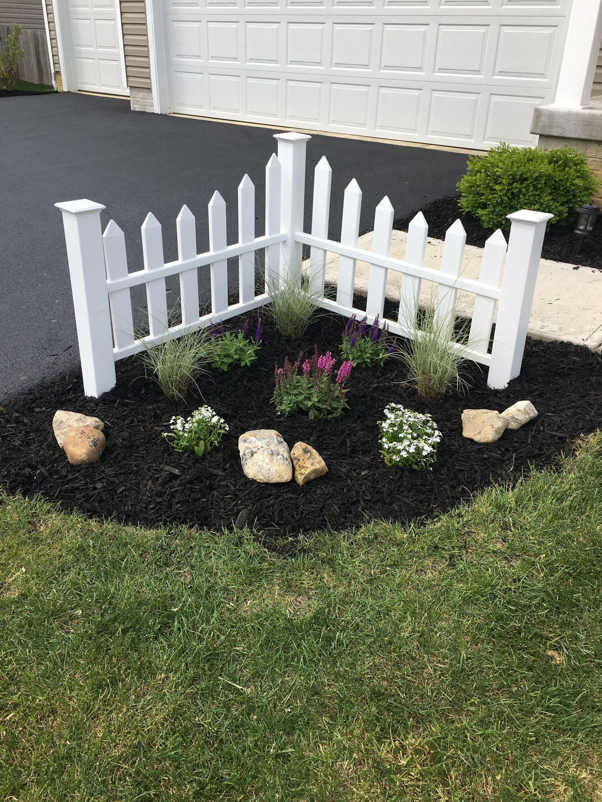 Black Wrought Iron Corner Fence