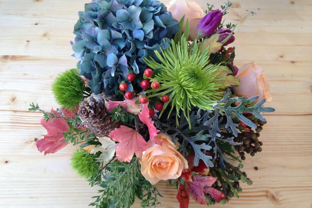 Eucalyptus And Garden Rose Bouquet Garden