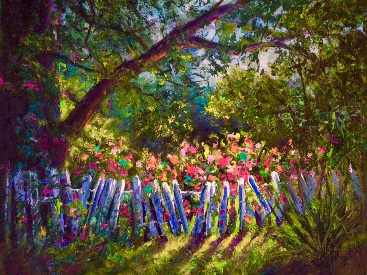 Flower Painting Garden Watercolor Print Iris