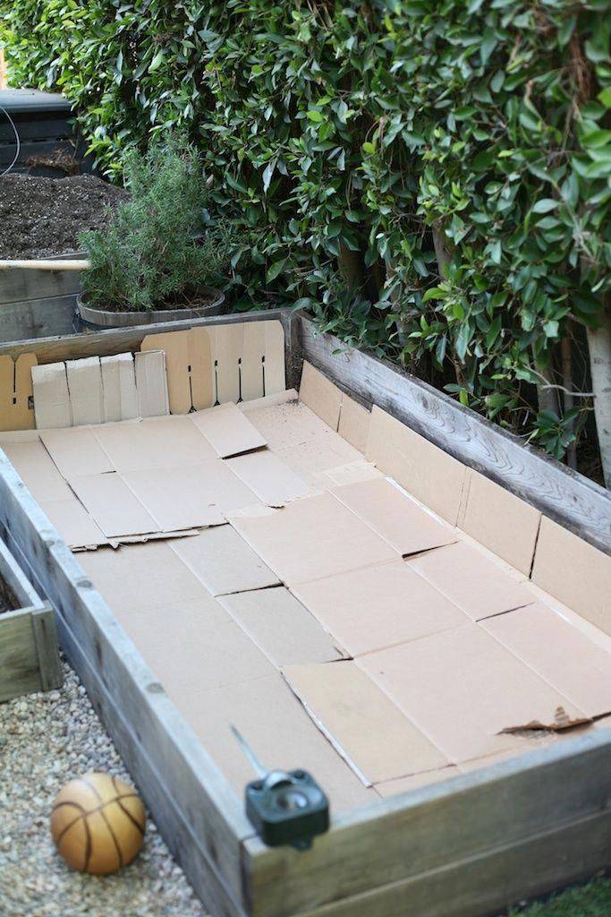 Raised Railway Sleeper Flower Bed Back Garden Design