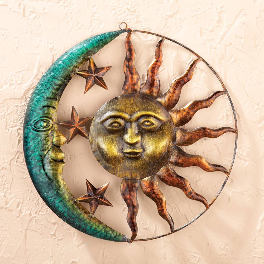 Moon Metal Garden Wall Sculpture