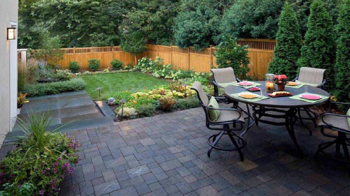 Townhouse Landscaping Small Yard Patio Full Size