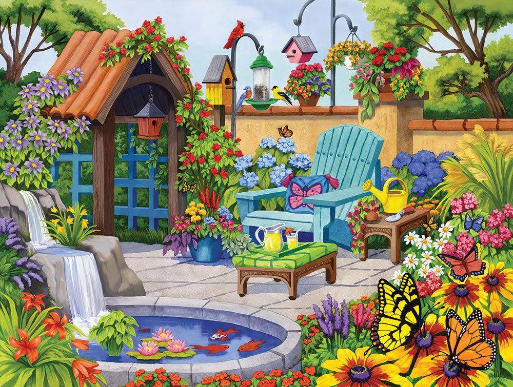 Gibsons Spring Garden Cottage Art