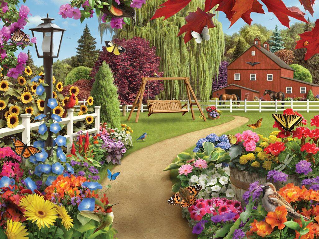 Sunsout Garden Retreat Jigsaw Puzzle Jigsaw Puzzles