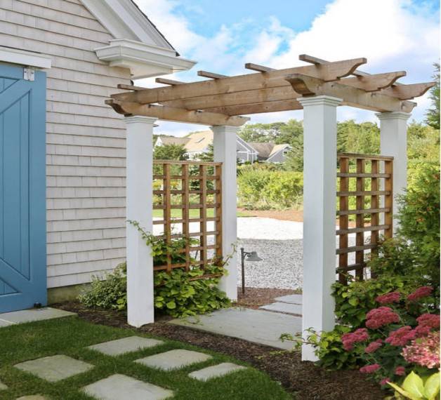 A Rugged New Steel Broadway Arbor