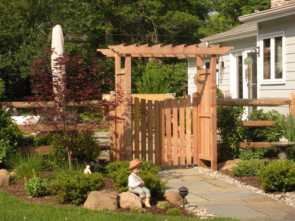 A Wooden Garden Arbor