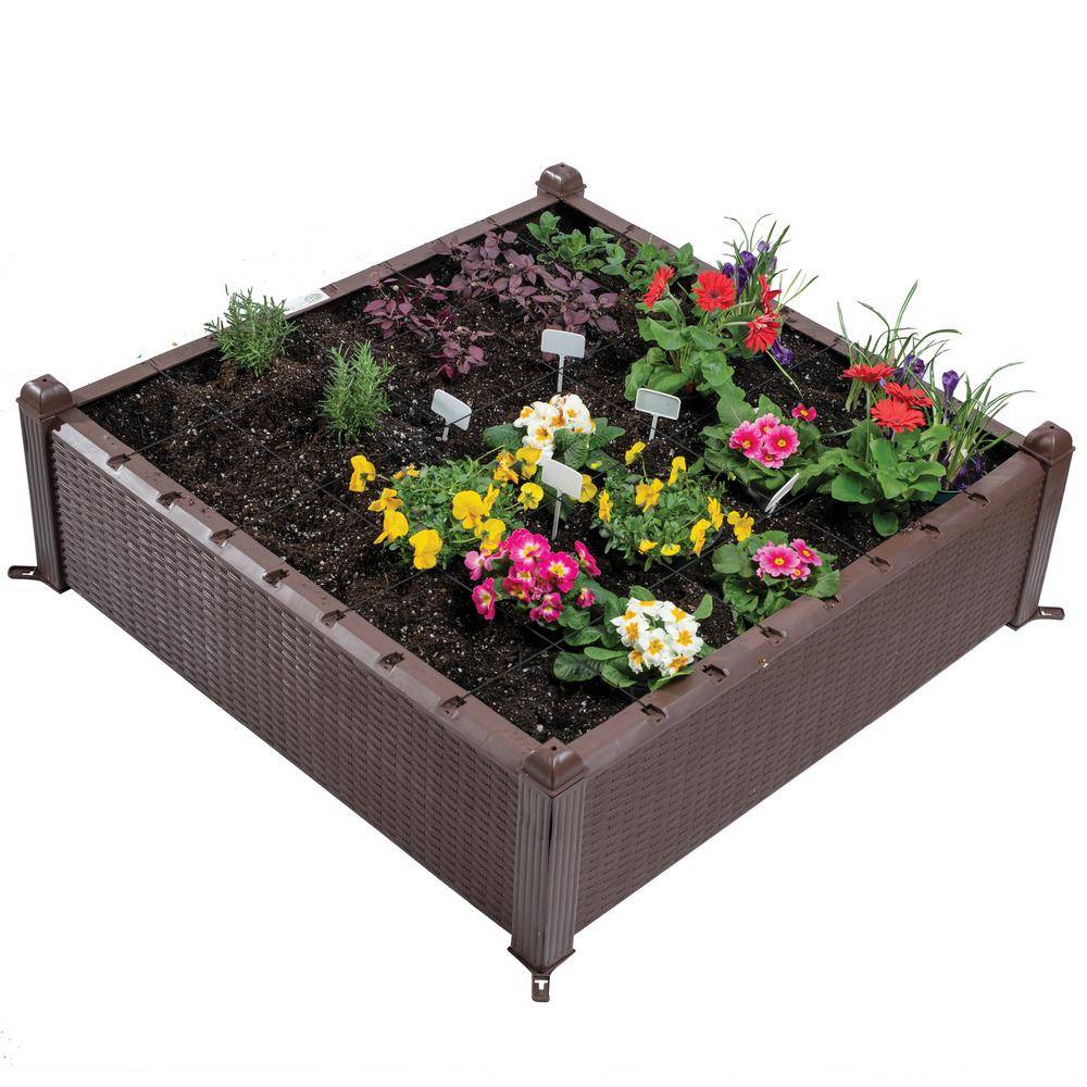 Rattan Raised Garden Bed