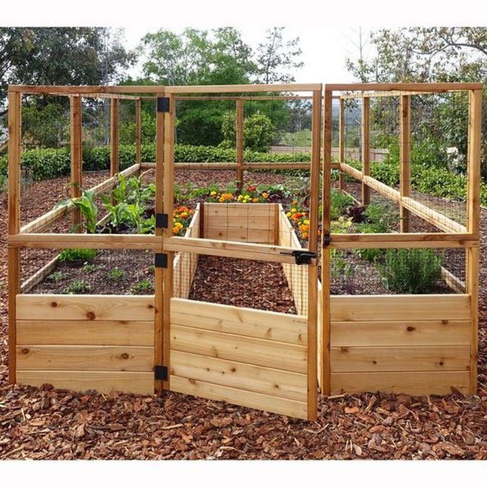 A Raised And Enclosed Garden Bed