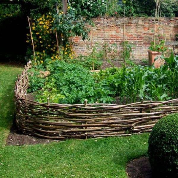 A Wattle Raised Garden Bed
