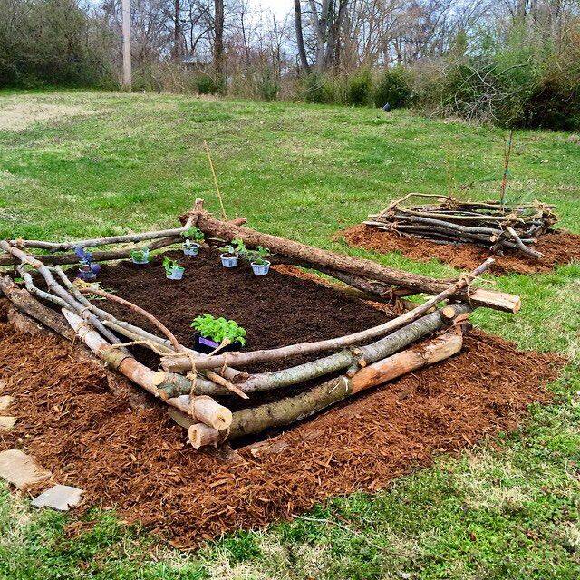 Knit Branches Nestling Lasagna Diy Garden Bed