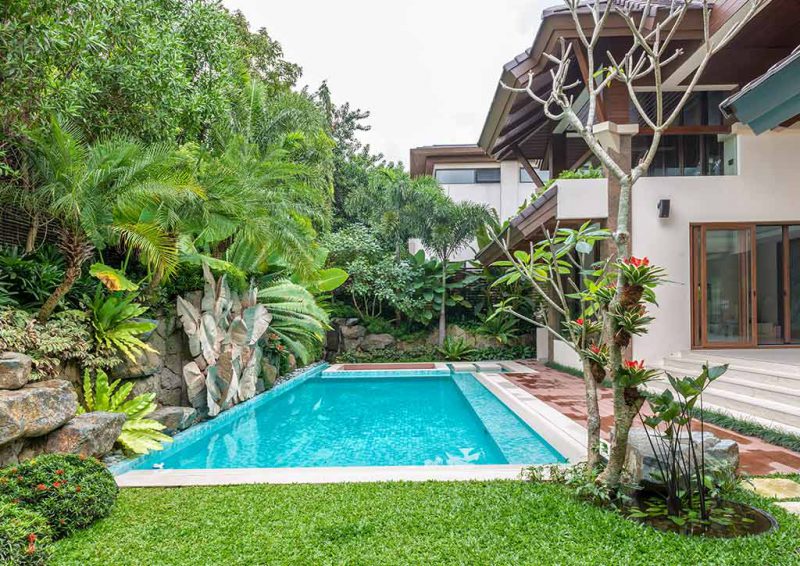 A Tropicalthemed Garden