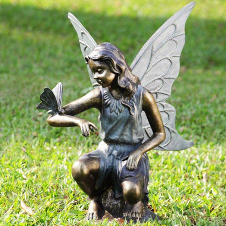 High Quality Bronze Girl Garden Statue