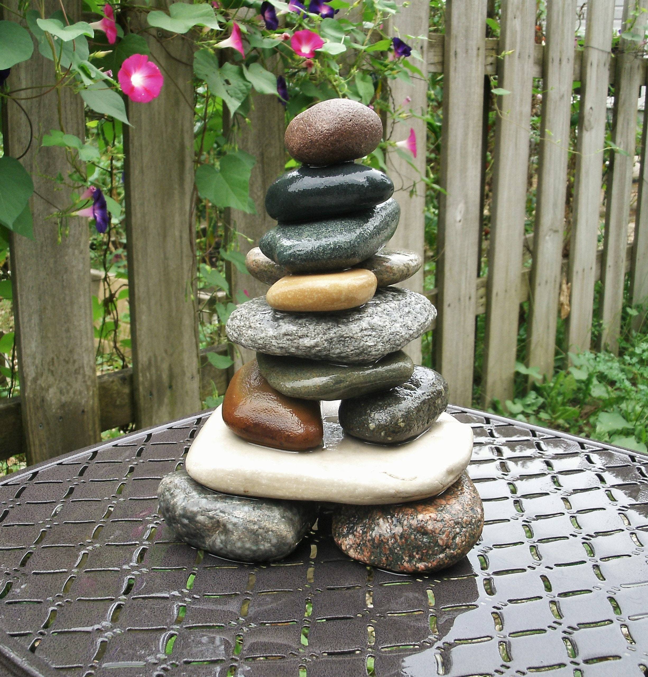 Best River Rock And Stone Garden Decorating Ideas