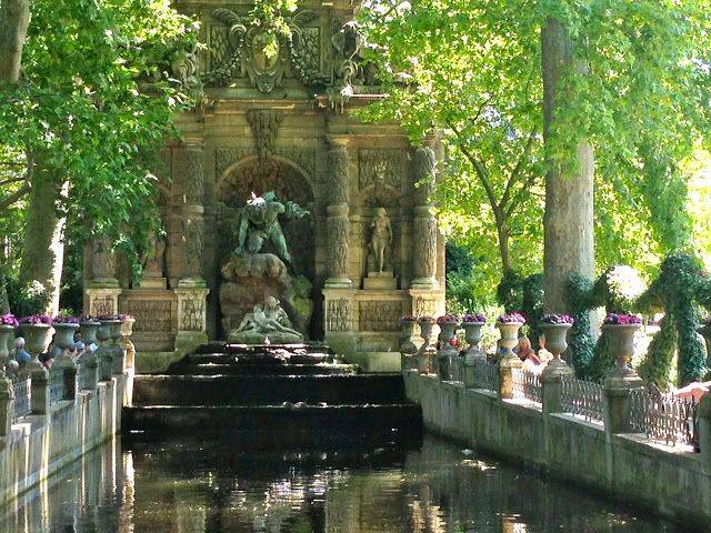 Medici Fountainluxembourg Garden Stock Image Image