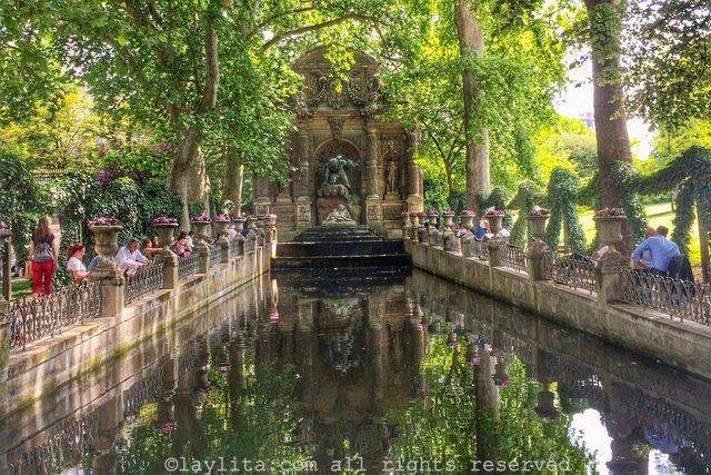 Medici Fountainluxembourg Garden Stock Image Image
