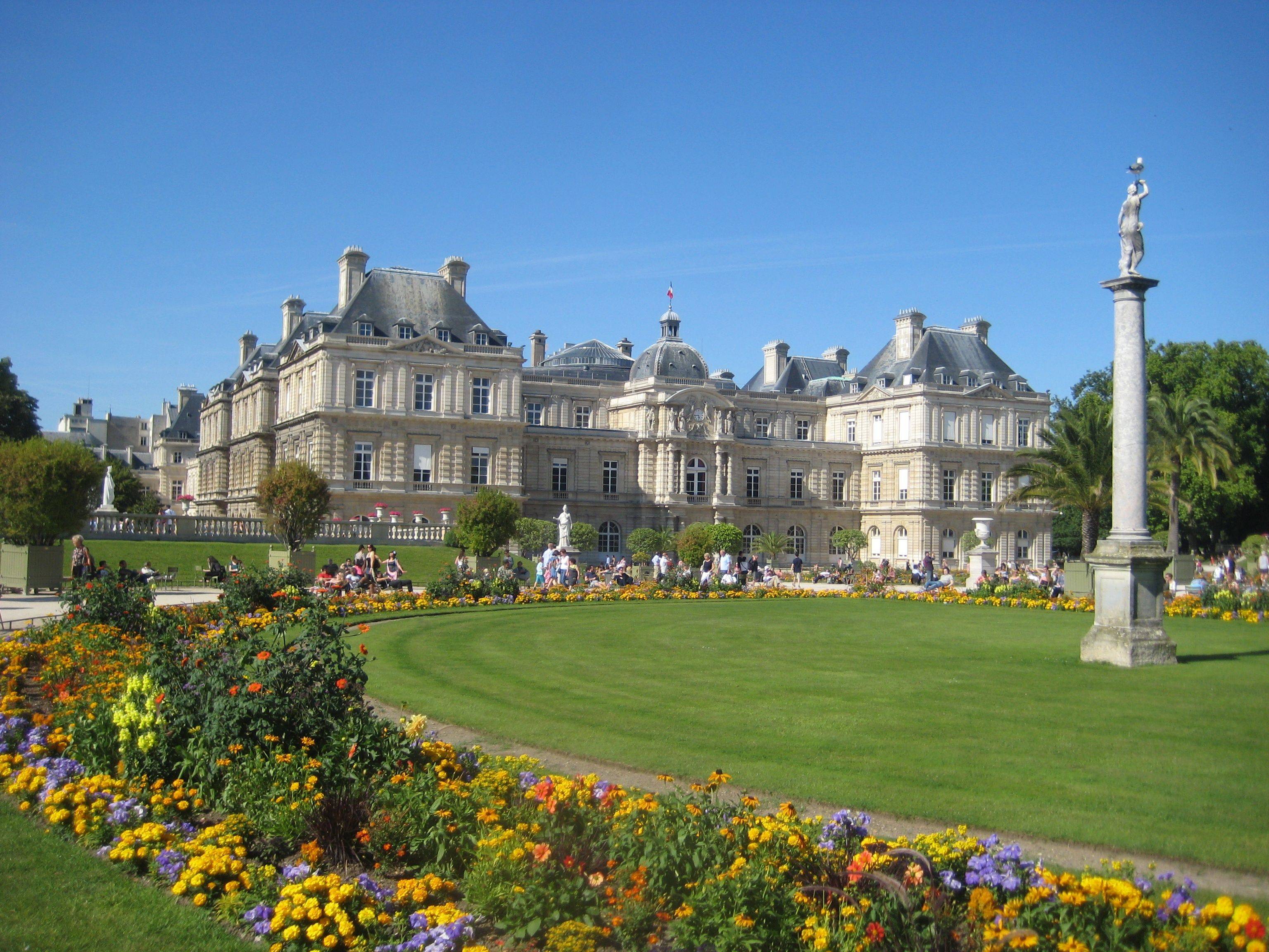 Luxembourg Palace Southern Faade Luxembourg Gardens