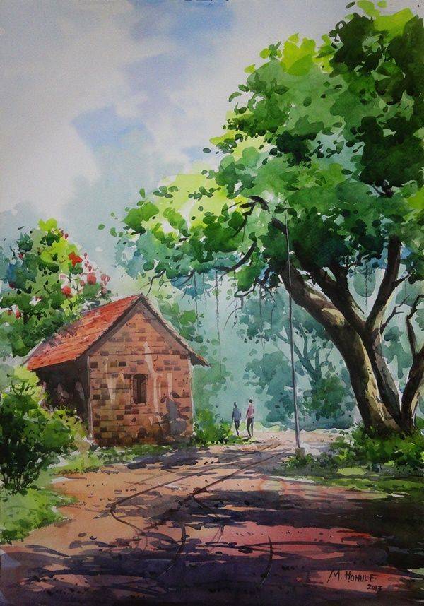 Simple And Easy Landscape Painting Ideas