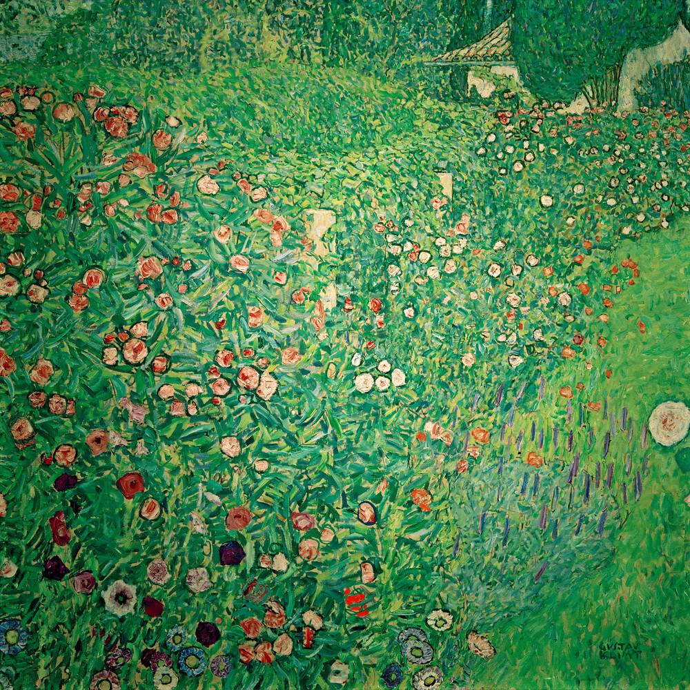 Cottage Garden Gustav Klimt Poster