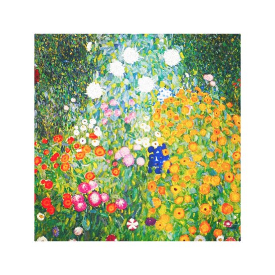 Gustav Klimt Vintage Floral Jigsaw Puzzle