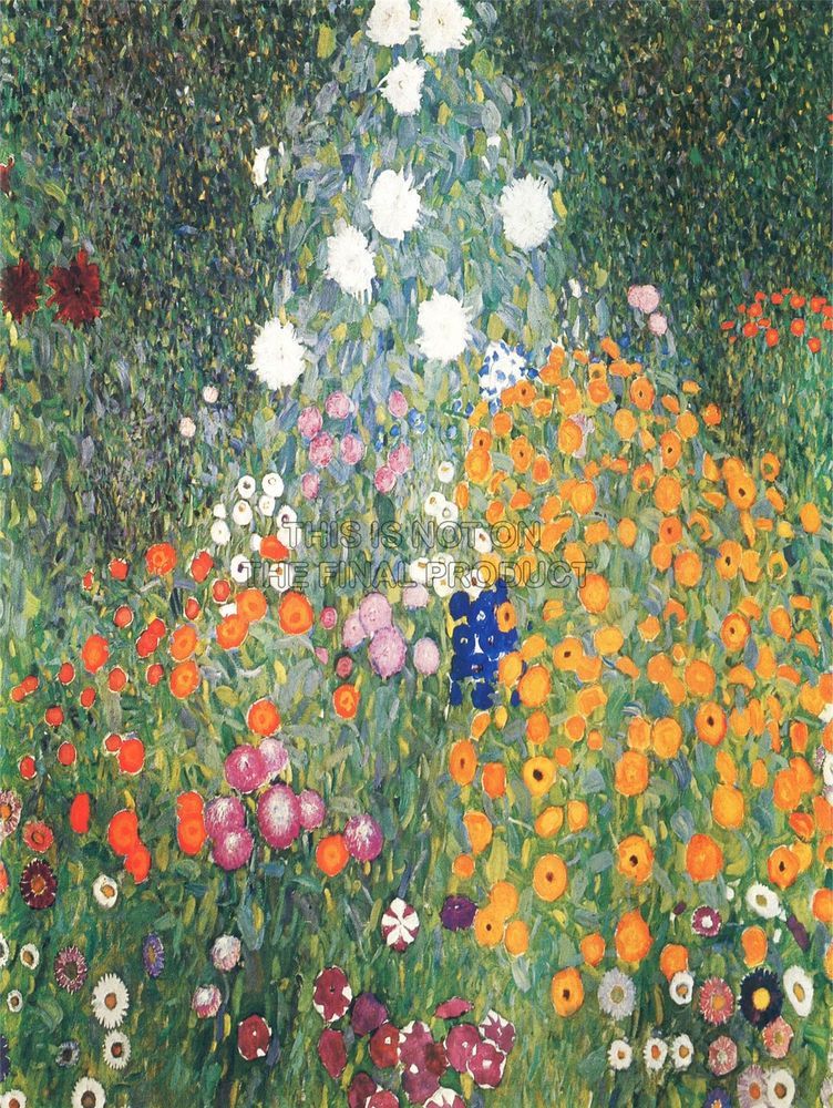 Flower Garden Gustav Klimt Touch