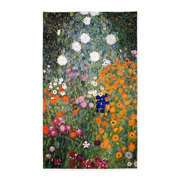 Gustav Klimt Flower Garden Art Wall Dcor Zazzle