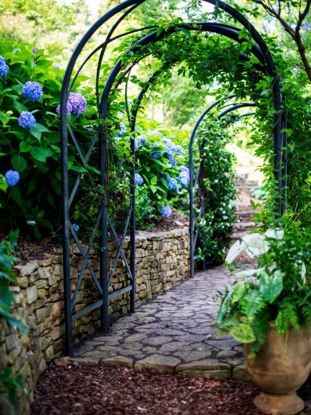 Arches Metal Stone Wood And Plastic Arbor Ideas