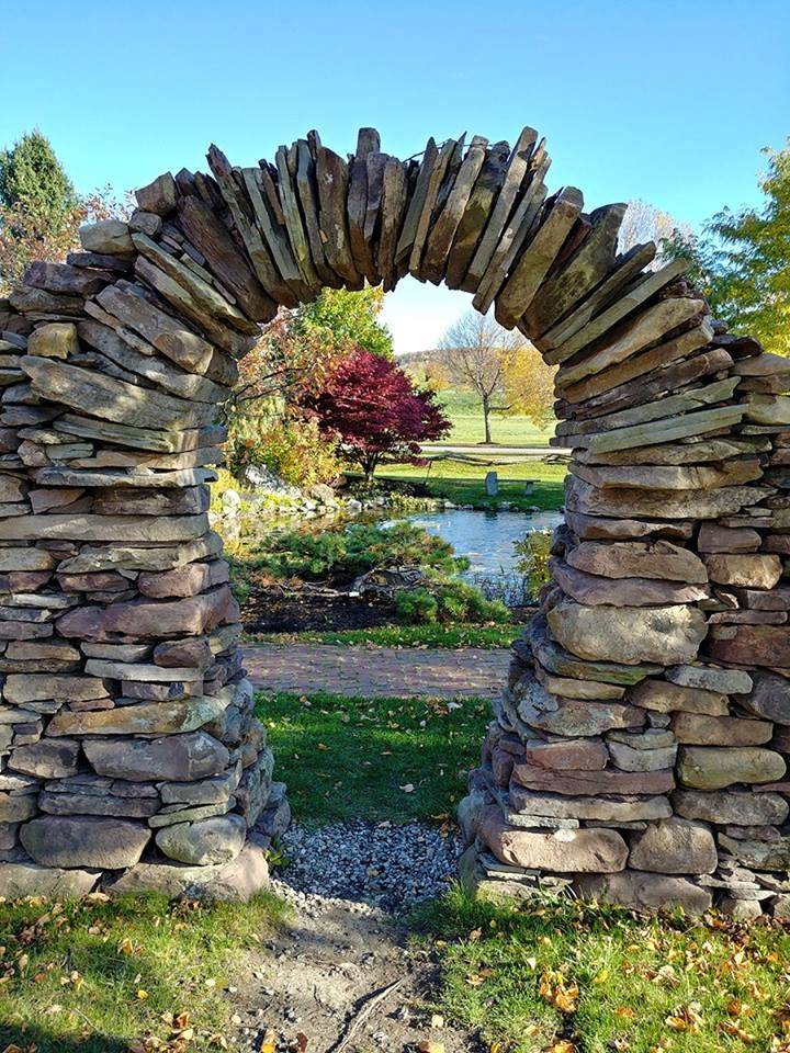 Pretty Stone Archgate Arch Gate