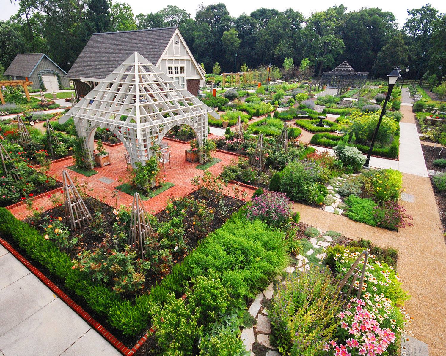 Rose Garden Botanical Gardens Montreal
