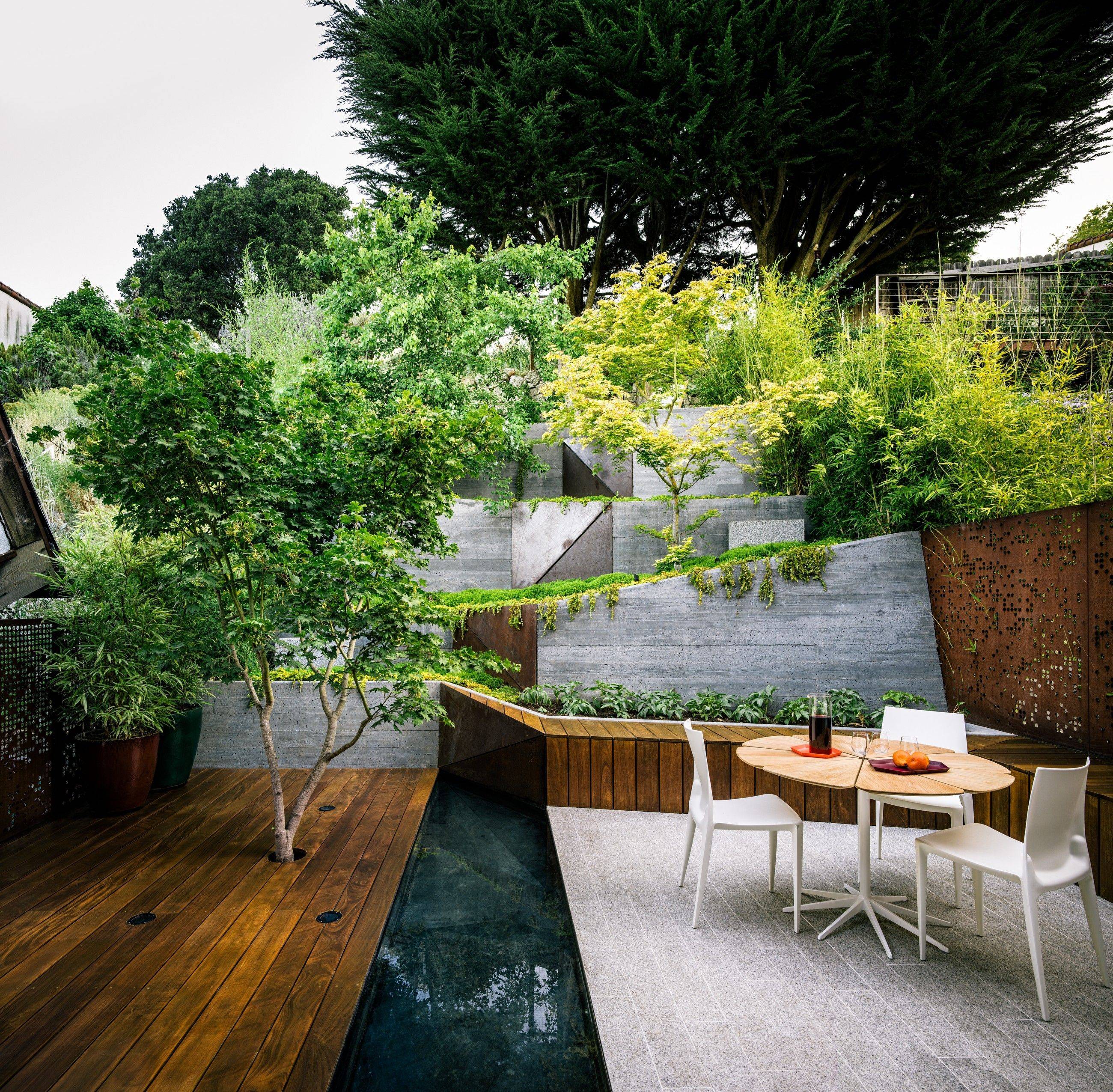 Steep Slope Garden Ideas Uk A Front And Back Garden