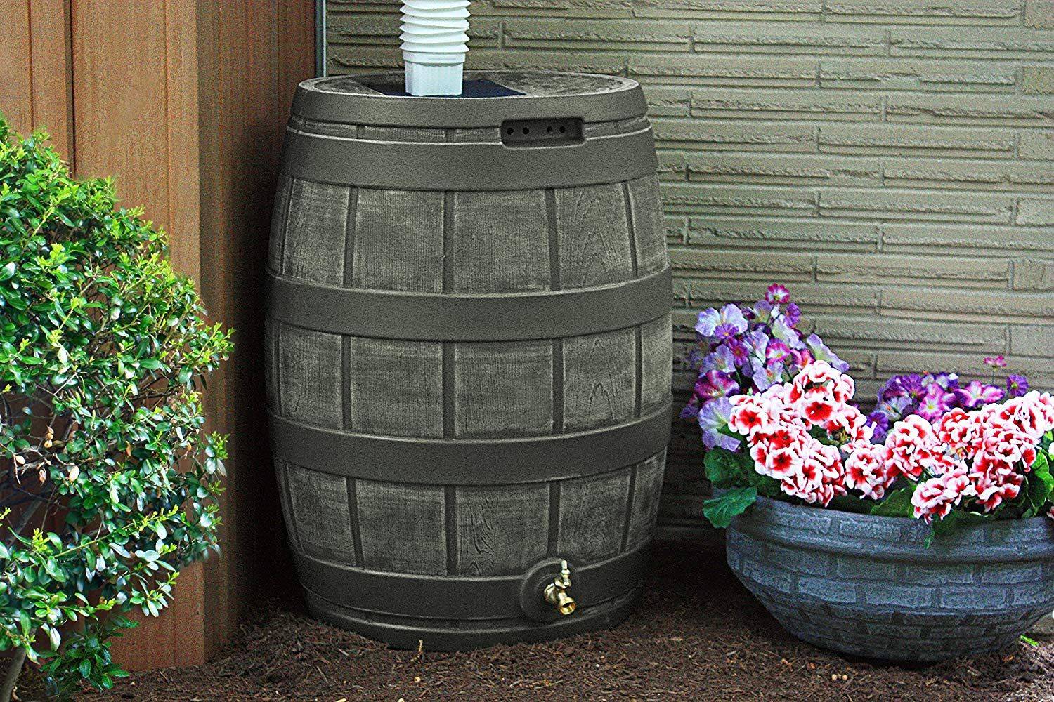 Rain Barrel And Irrigation System Gardening