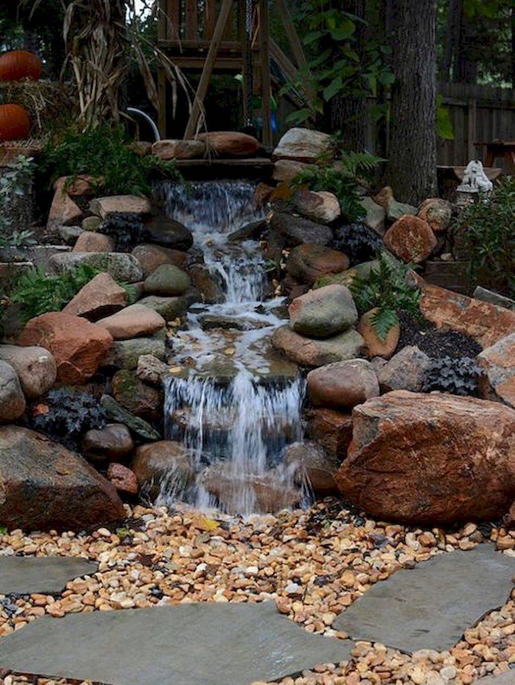 Lovely Backyard Waterfall And Pond Landscaping Ideas Page
