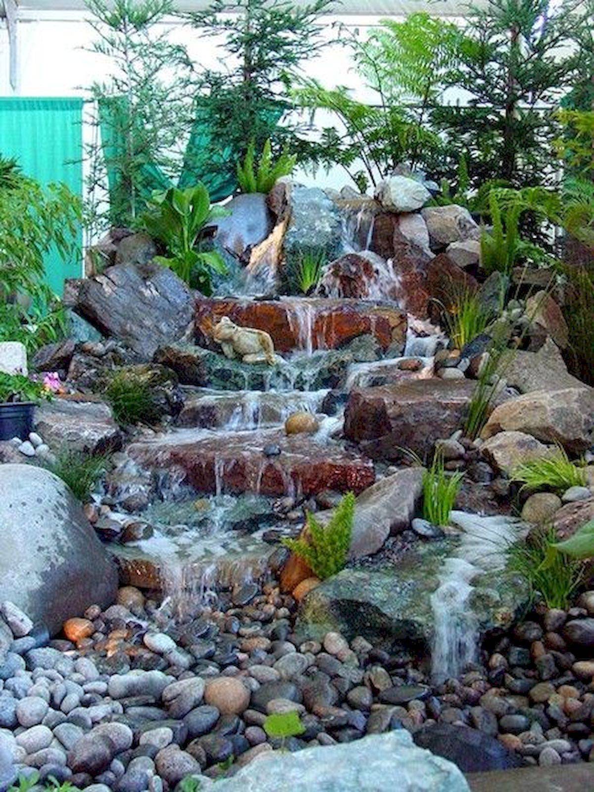 Unique Backyard Garden Water Feature Landscaping Ideas Homixover