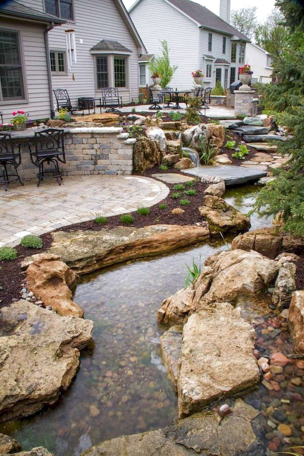 Pondless Waterfall Patio Backyard Ideas Garden Ponds