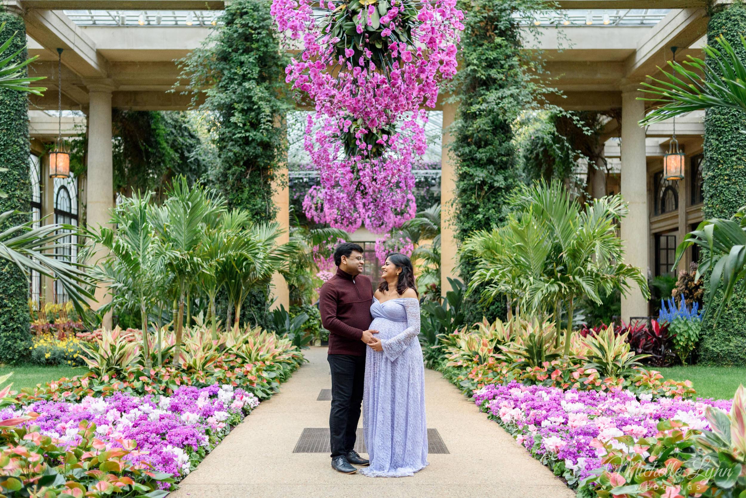 Alison Sean Longwood Gardens Engagement Session