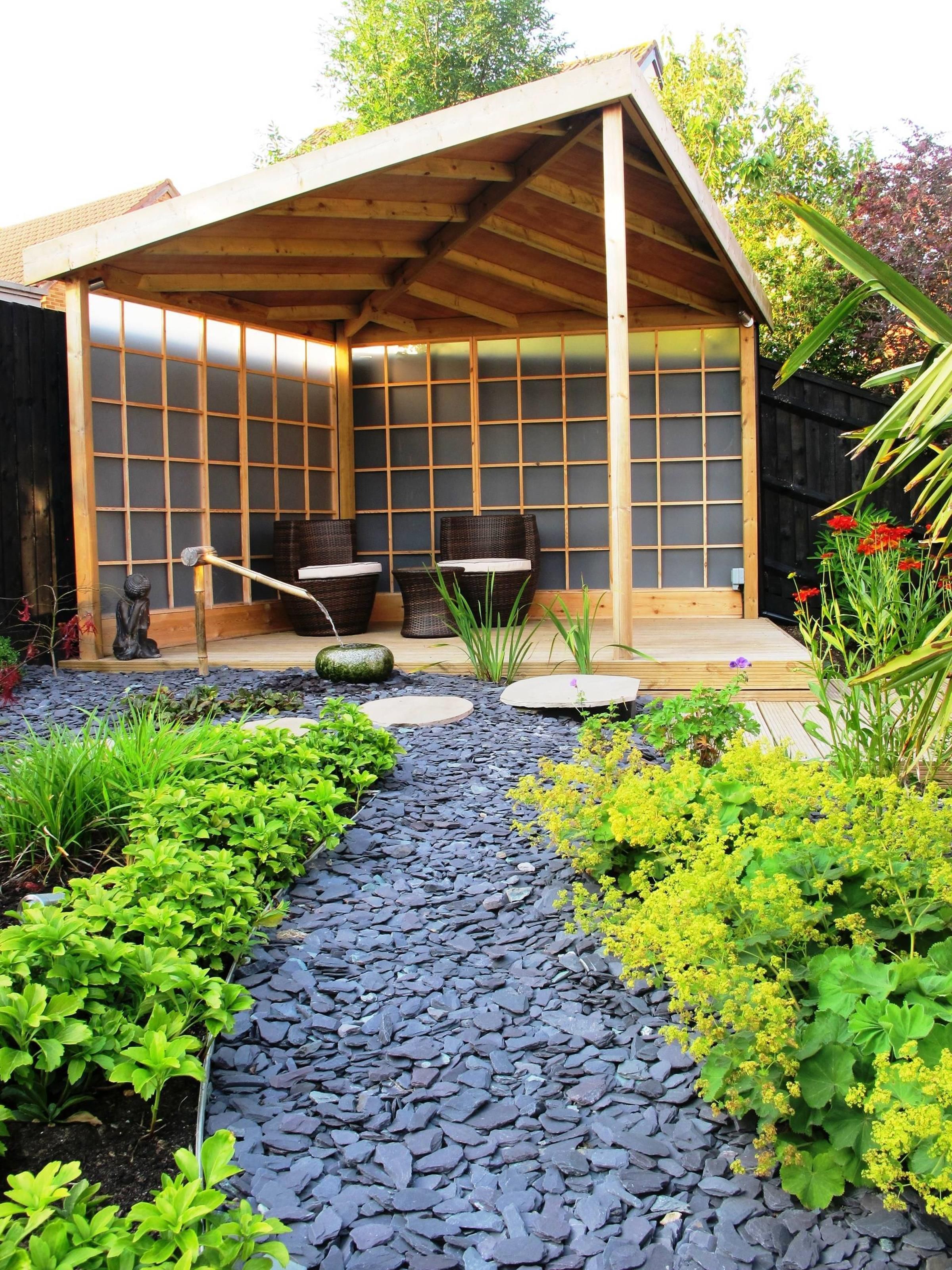 Wonderful Side Yard And Backyard Japanese Garden Design Ideas