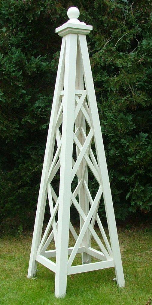 A Diy Wooden Garden Obelisk