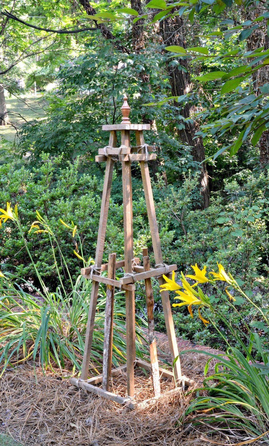Wooden Garden Obelisk Natural Accoya Garden Obelisk