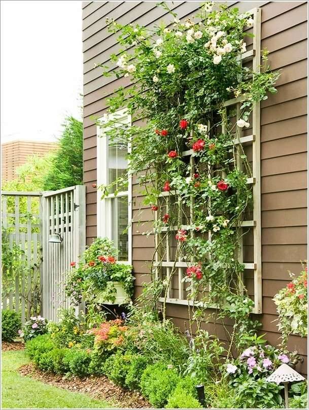 Classic Metal Garden Wall Mounted Trellis