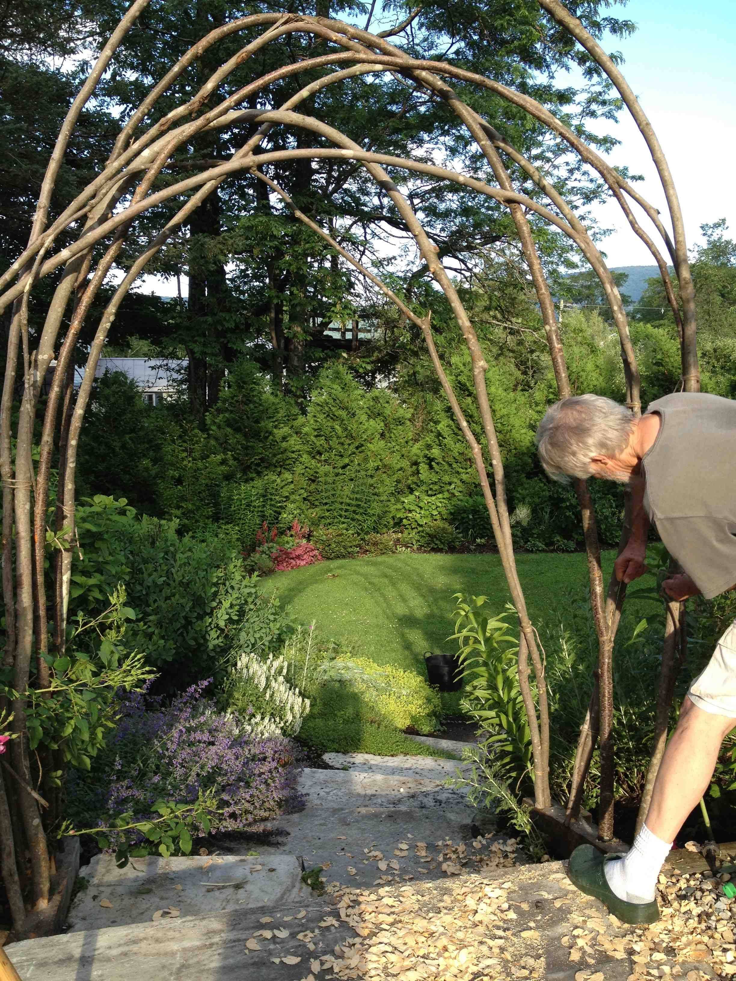 Metal Garden Arch Pathway Arbor Large Wide Trellis Steel Iron Wedding