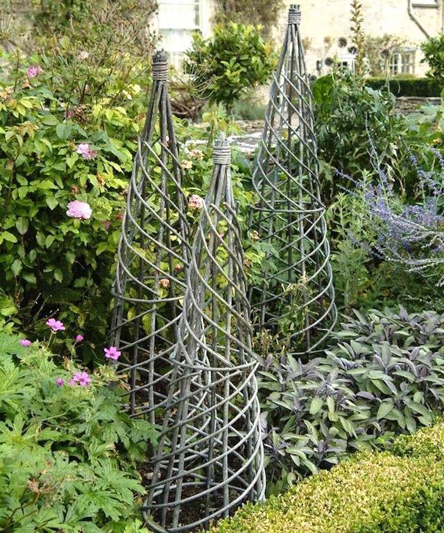 Metal Obelisk Trellis Ideas