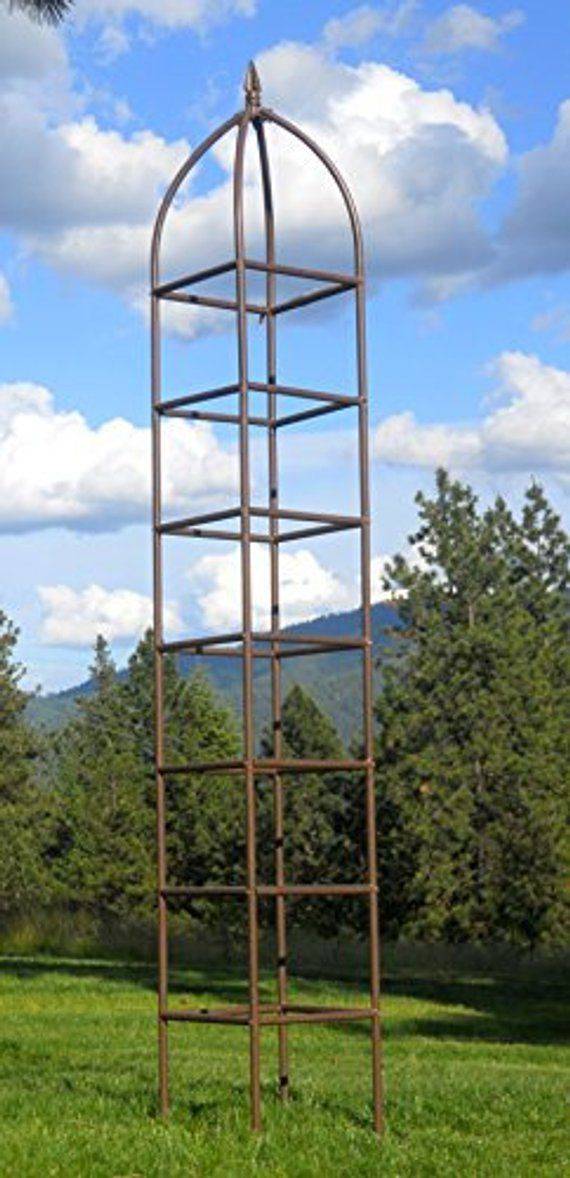 Metal Obelisk Trellis Ideas